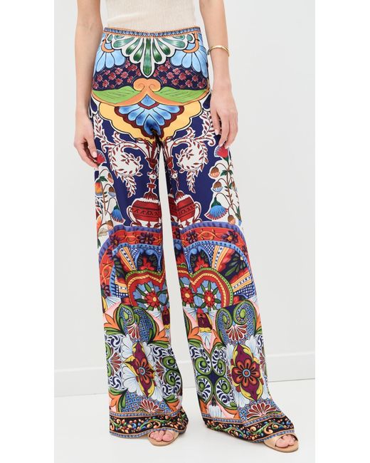 Alice + Olivia Multicolor Athena Clean Wide Leg Pants