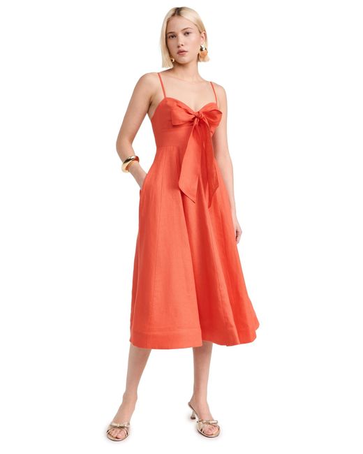 Crush Tie Neck Midi Dress main image 0