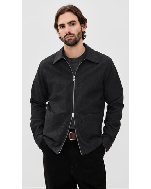 NN07 Black Virgil Zip Jacket for men