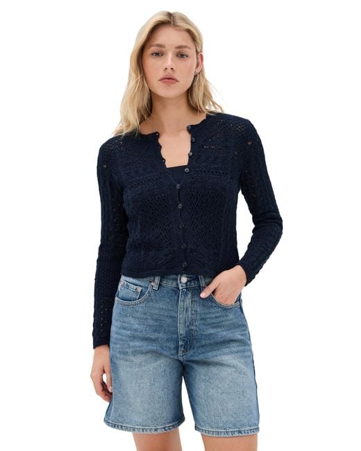 Ba&sh Blue X Suzie Kondi Gilet Sidali Cardigan