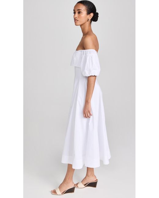 Staud White Paermo Dress
