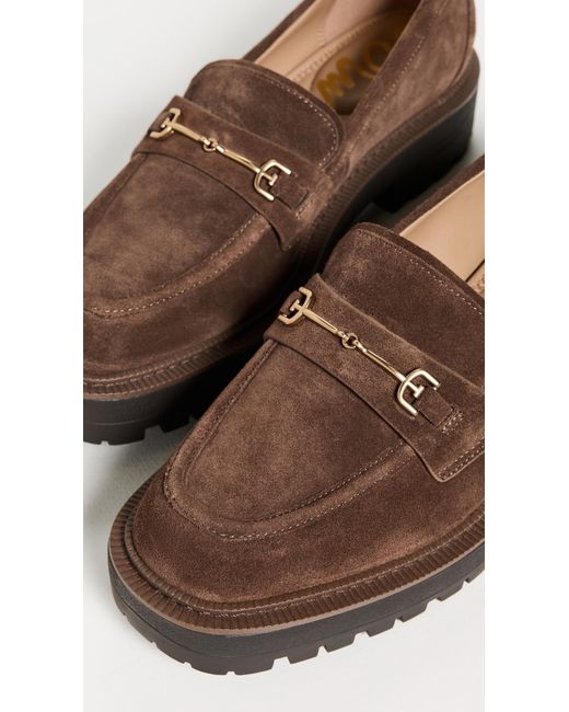 Sam Edelman Brown Lea Platform Loafers