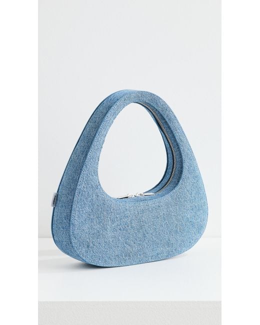Coperni Blue Denim Baguette Swipe Bag