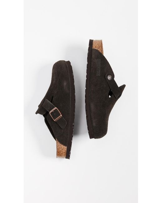 Birkenstock Black Boston Soft Footbed Clogs