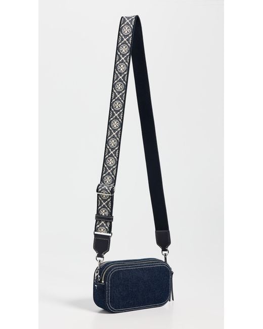Tory Burch Blue Miller Denim Mini Crossbody Bag