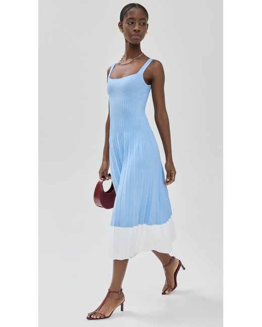 Staud Blue Ellison Dress