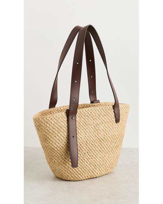 LIE STUDIO White The Bianca Raffia Small Bag