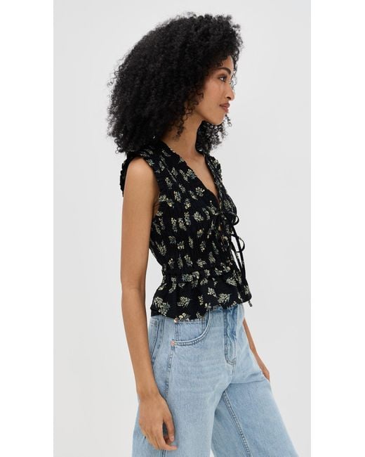 Rails Black Martine Top
