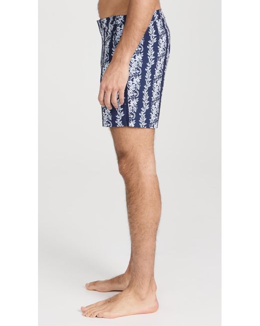 Fair Harbor Blue The 6'' Sextant Swim Shorts for men