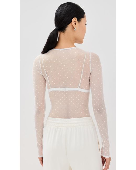 Wardrobe NYC White Wardrobe. Nyc Polka Dot Bodysuit