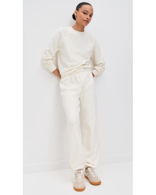 ÉTERNE White Classic Sweatpants