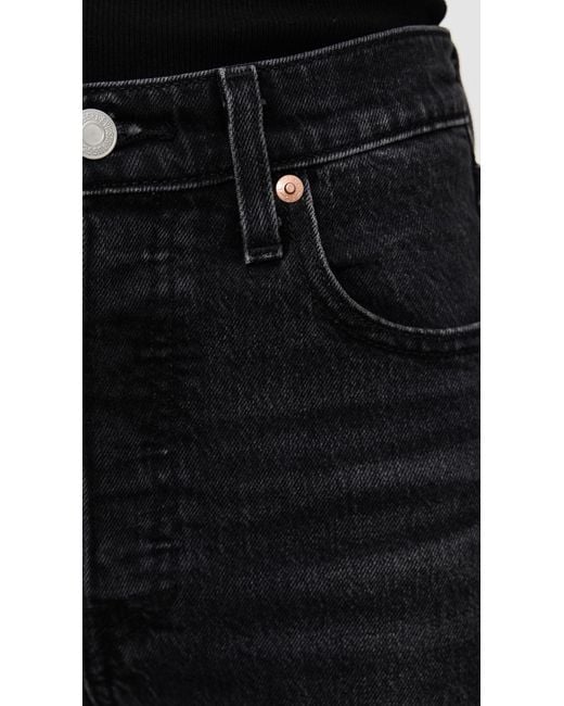 Levi's Black Ribcage Straight Ankle Jeans
