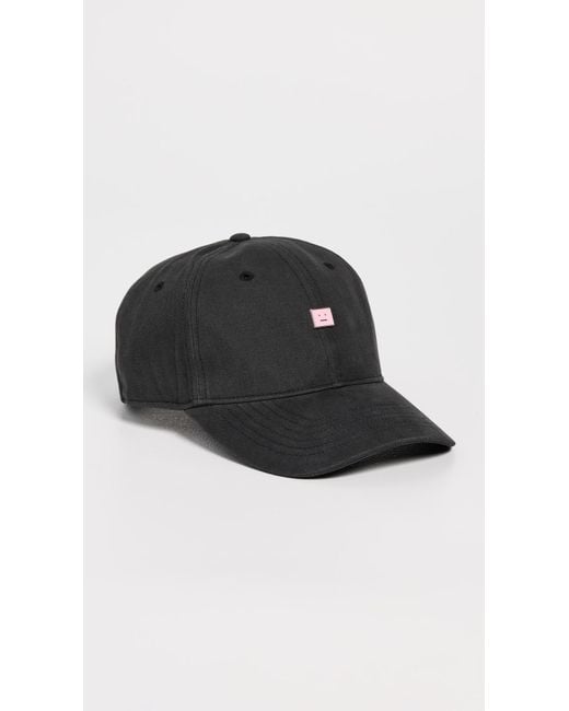 Acne Black Cunvo Face Stud Hat