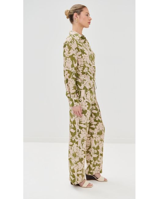 Victoria Beckham Brown Tie-Detail Blouse