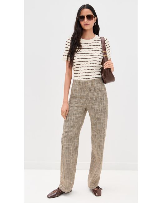 Rag & Bone Natural Shea Plaid Pants