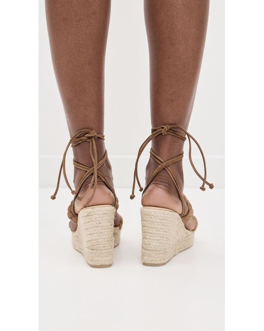 Manebí White Braided Wedge Espadrilles