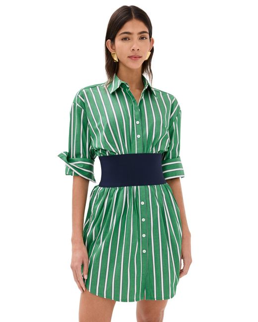 Staud Green Michee Dress