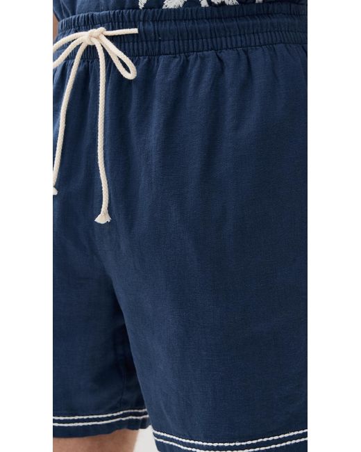 Rails Blue Hudson Shorts 6 for men
