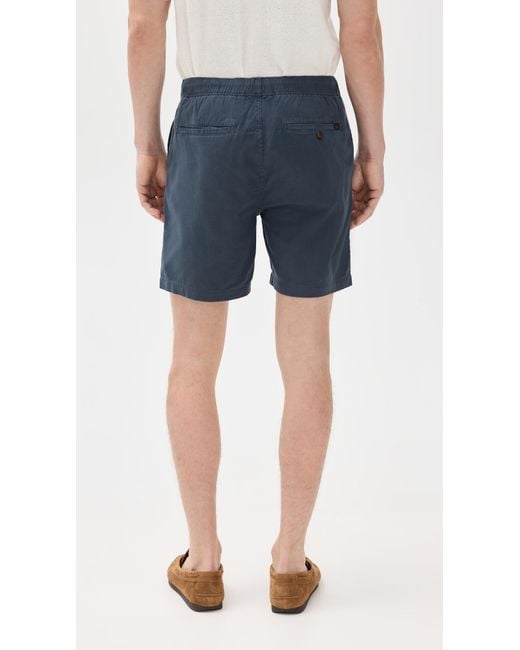 Faherty Brand Blue Essential Drawstring Shorts 6 for men