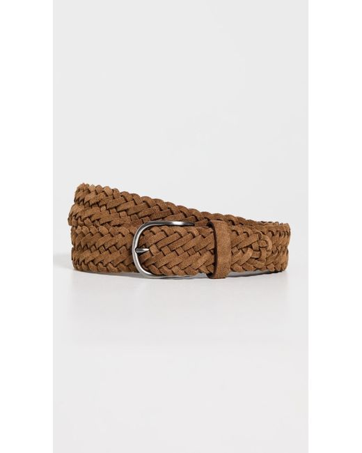 Andersons Multicolor Suede Woven Belt for men