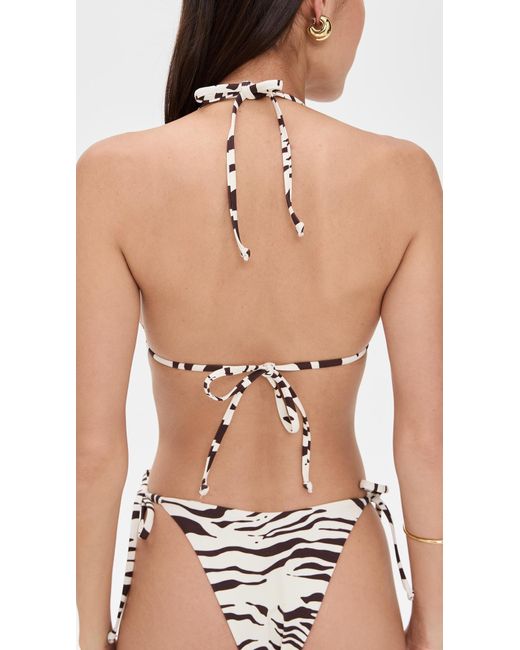 Reformation Black Azores Bikini Top