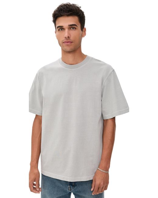 Agolde Gray Asha Mock Neck Tee for men