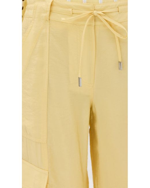 Jonathan Simkhai Yellow Aurora Parachute Utility Pants
