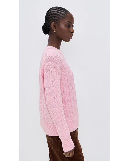 Alex Mill Pink Cable Sweater