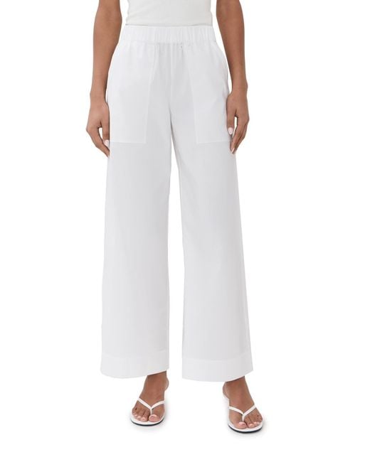 Jonathan Simkhai White Arden Pull On Pants