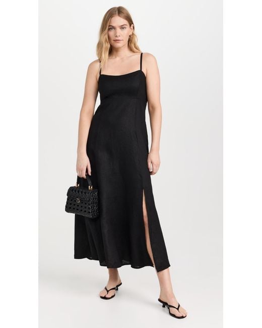 Xirena Black Daryl Linen Dress