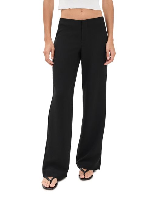 Reformation Black Vida Low Rise Pants