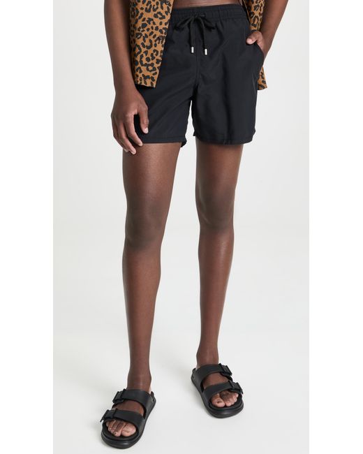 Vilebrequin Black Solid Moorea Swim Trunks 5 for men