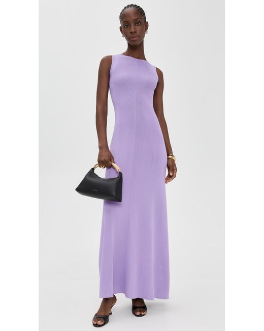 Solid & Striped Purple The Lucerne Dress
