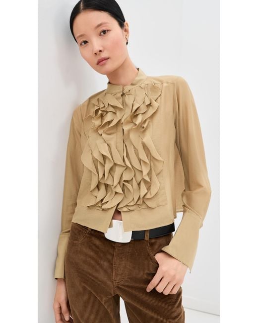 Twp Natural Patti Button Down Blouse