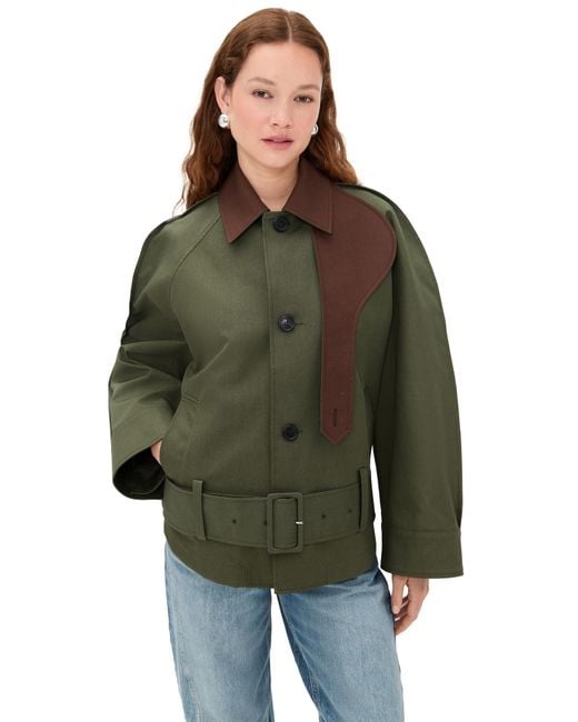 J.W. Anderson Green Rounded Jacket