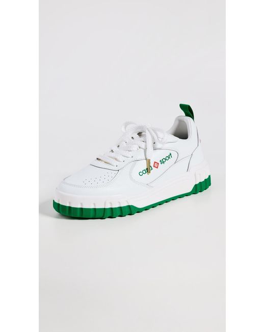 Casablancabrand White Tennis Court Sneakers