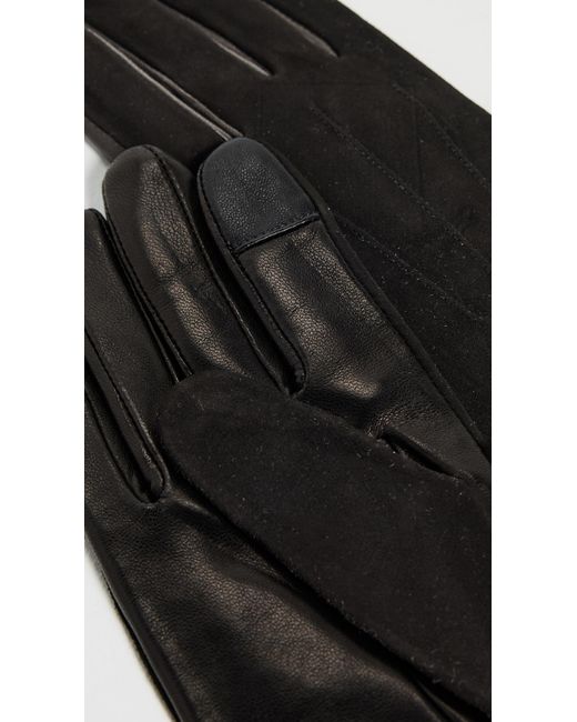 Carolina Amato Black Touch Tech Classic Gloves