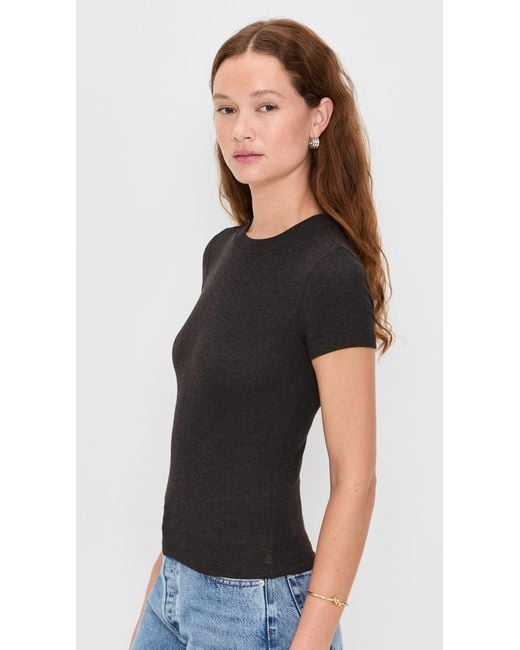 FRAME Black The Rib Baby Tee