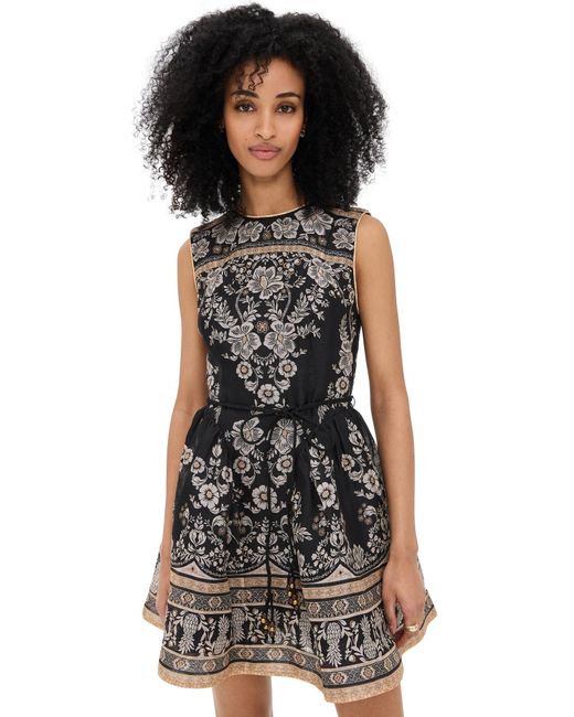 zimmermann illuminate peplum mini dress Zimmermann Balance Peplum Mini Dress in Black