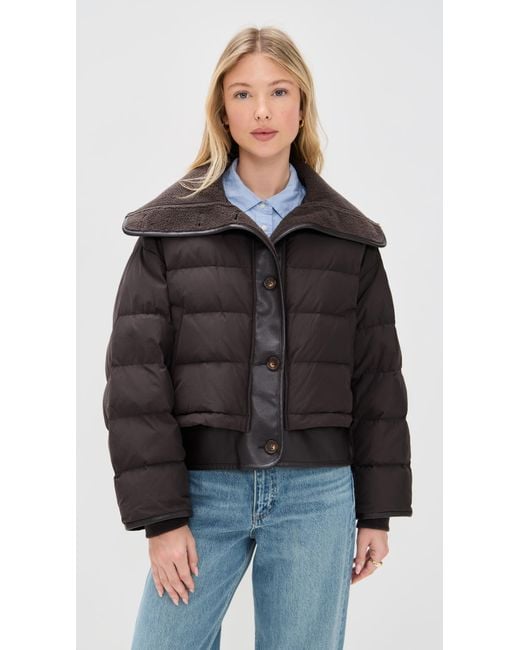 Rag & Bone Black Gloria Puffer Jacket