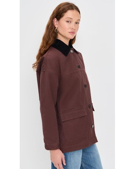 Le Bos Red Dree Mid-Length Barn Jacket
