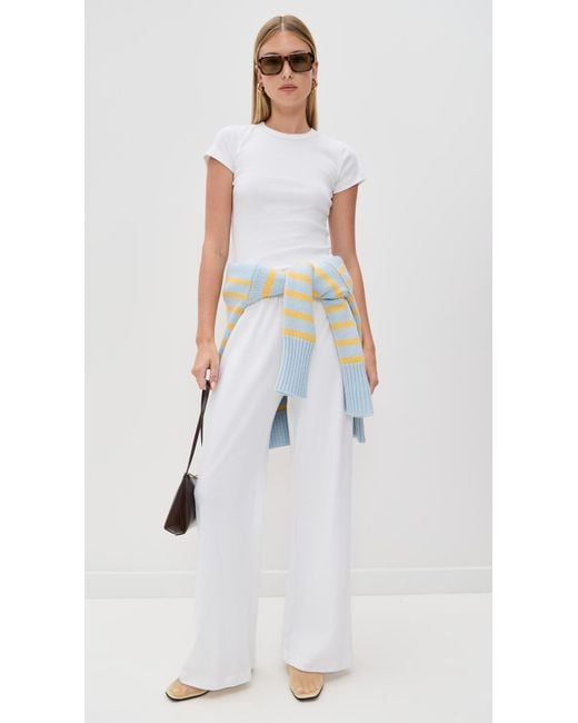 Leset White Nando Lounge Pants