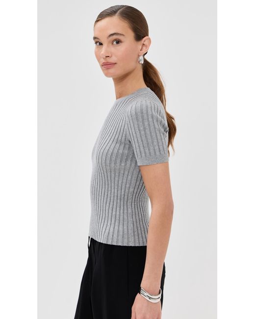 Le Bos Gray Ringer Tee