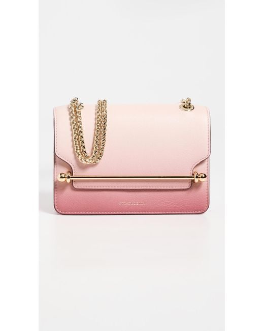 Strathberry Leather East West Mini Bag in Soft Pink (Pink) | Lyst Australia