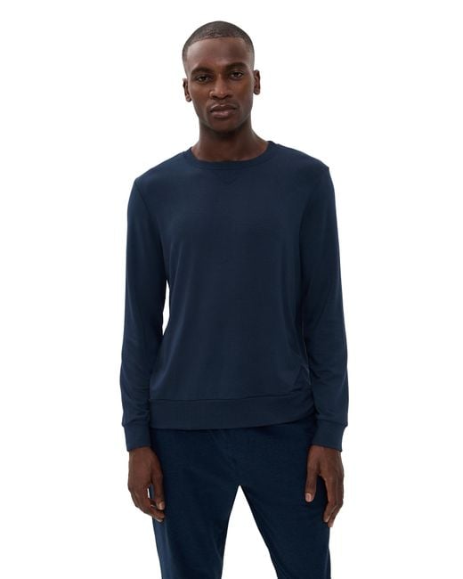 Beyond Yoga Blue Always Beyond Pullover Crew for men