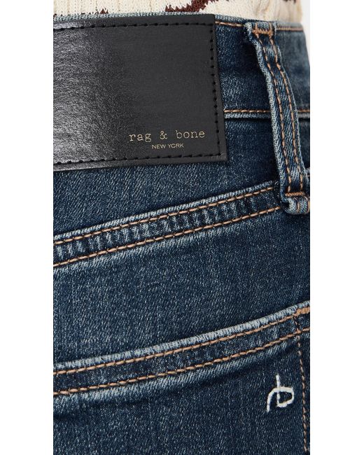Rag & Bone Blue Flexi Sofie High Rise Jeans