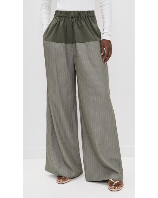 St. Agni Gray Relaxed Splice Pants