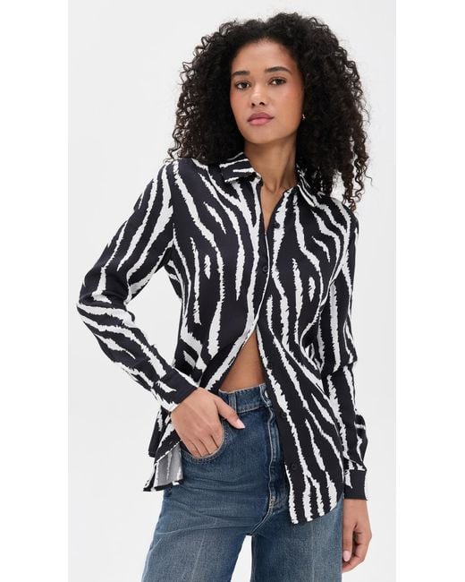 BruceGlen Black Button Up Blouse