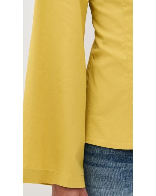 Staud Yellow Mina Top