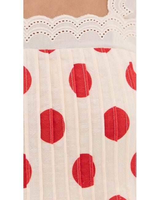 Bailey Rose Red Polka Dot Top